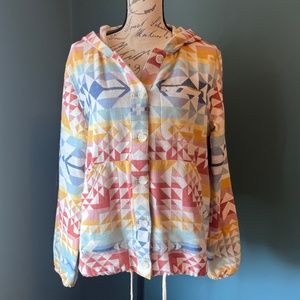 NWOT Pendleton double soft flannel jacket/hoodie, size M